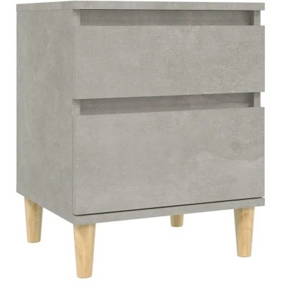 Image of vidaXL Bedside Cabinet Concrete Grey 40x35x50 cm