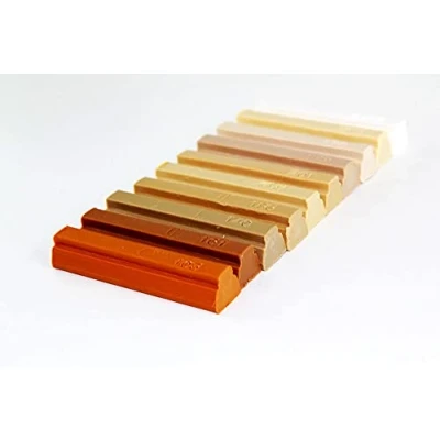 Image of Konig Soft Wax Furniture Repair Filler Sticks Set (972 Light Wood Shades)