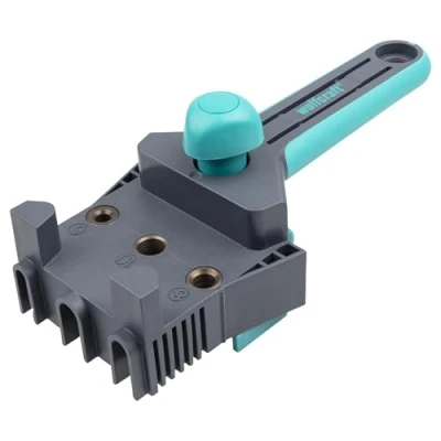 Image of wolfcraft Dowelmaster dowel gauge for wood joints I 4640000 Drill perfect corner, T butt and edge to in boards/wood