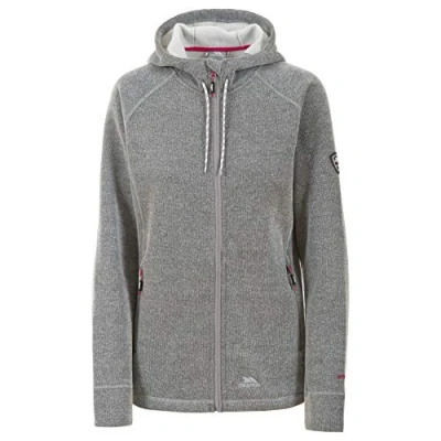 Image of Trespass Whirlwind, Grey Marl, XS, Warm Fleece Jacket with Hood 310gsm for Women, X Small,