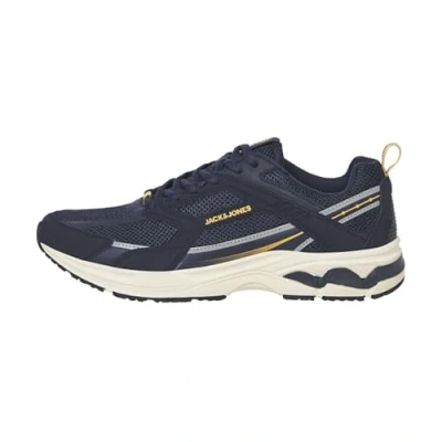 Image of Jack &amp; Jones Jfwtokyo Trainers, Men&#039;s, Size: 7, Navy Leather/synthetics