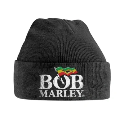 Image of Bob Marley (Logo) Unisex Beanie Hat 100% Official Merchandise [Accessory]