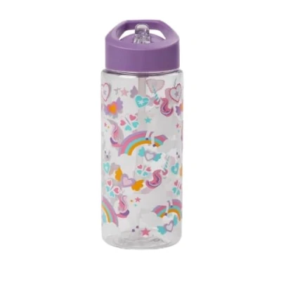 Image of Chef Aid 500ml Drinks Bottle Single Item In Assorted Patterns Suitable for School, Office, Outdoor Activities and More Mixed inner of two designs, Leak Proof