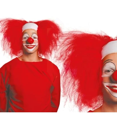 Image of Fiestas Guirca Bald head with hair red bad clown