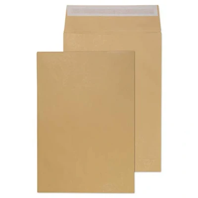 Image of Blake Purely Packaging C3 450 x 324 30 mm 140 gsm Gusset Pocket Peel &amp; Seal Envelopes (G55501) Manilla Pack of 125