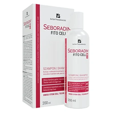 Image of SEBORADIN FITO CELL Hair Shampoo for Stronger 200 ml Loss and Regrowth Swiss Technology Stem Cells Phytocelltec Malus Domestica &amp; Scalp Treatment Care Products
