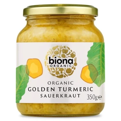 Image of Biona Demeter Organic Sauerkraut Golden Turmeric 350g