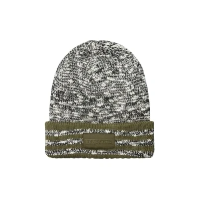 Image of SEALSKINZ Horsey Unisex Waterproof Twisted Yarn Knitted Beanie for Everyday &amp; Outdoor Activities EcoTeflon Technology Soft Microfleece Lining Olive
