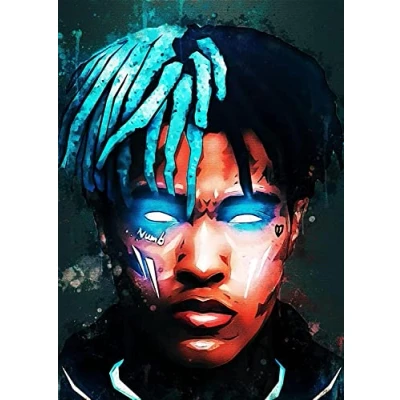 Image of Xxxtentacion Poster Decorative Home Canvas Painting Print Wall Art Picture On Decoration for Living Room Artwork Unframed,30x45cm