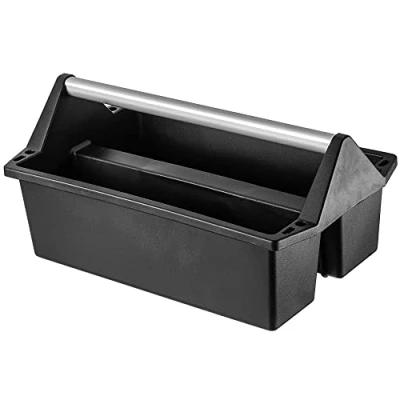Image of KADAX Tool Box, Plastic Carry Box in 2 Sizes, Multi Purpose for Tools, with Handle, Tray, Carrier (50 x 30 cm)
