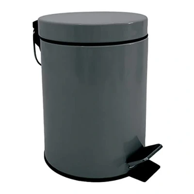 Image of MSV Cosmetic Bin Anthracite Pedal 3 litres with Removable Inner Bucket