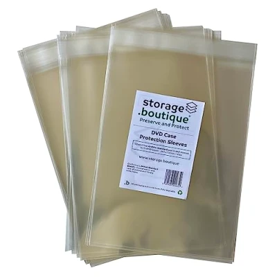 Image of .boutique, storage.boutique DVD Protection Sleeves Peel &amp; Seal, Archive Standard, 207 x 156 mm + 30mm flap, 50