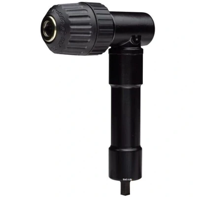 Image of Metal Right Angled Keyless Drill Aluminium Attachment Chuck Heavy Duty Dr056