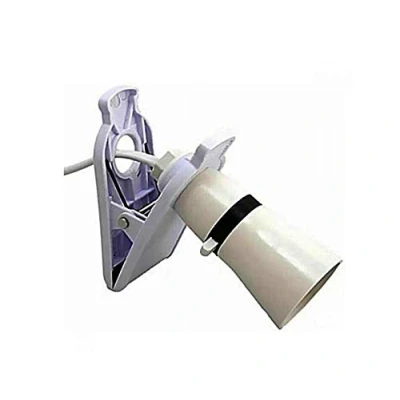 Image of Clip On Light Switched Lamp Holder Bulb Flex &amp;UK Mains Plugs 2m