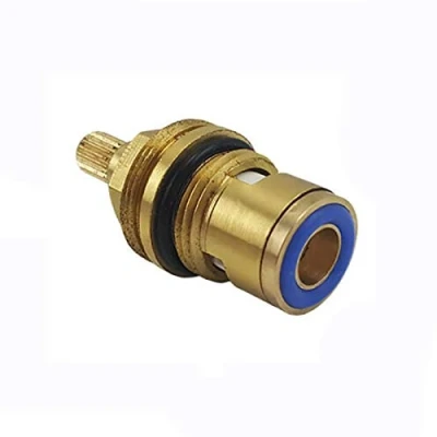 Image of BE TOOL Ceramic Disc Cartridge Valve 20 Gears Replacement Tap Brass for Bathroom or Kitchen (F Type Double Thread)