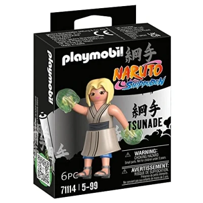 Image of Playmobil 71114 Naruto: Tsunade Figure Set, Naruto Shippuden Anime Collectors Figure, Playset Suitable for Children and fans 5+ years
