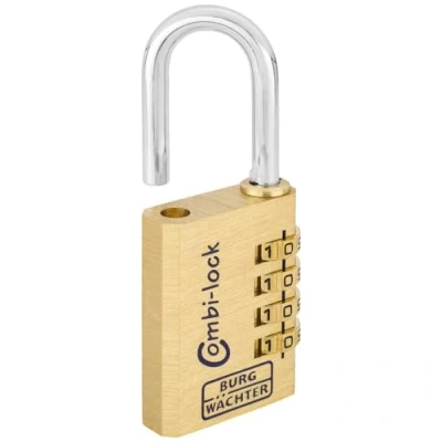 Image of Burg Wachter Combi 80 40 M SB Combination Padlock 40mm CPL140, Brass