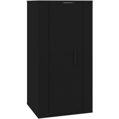 Image of vidaXL Wall Mounted TV Cabinet Black 40x34,5x80 cm