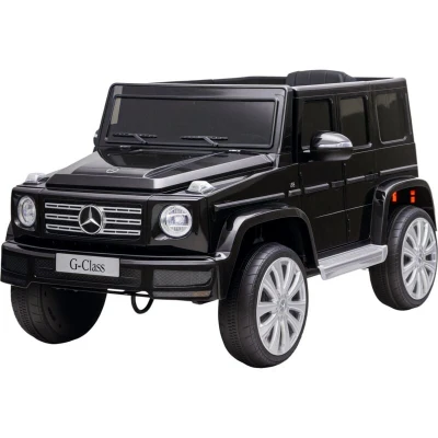 Image of HOMCOM Mercedes Benz G500 Licensed 12V Kids Electric Ride On Car Toy with Parental Remote Control Battery powered 2 Motors Music Lights MP3 for 3 8 Years Old Black