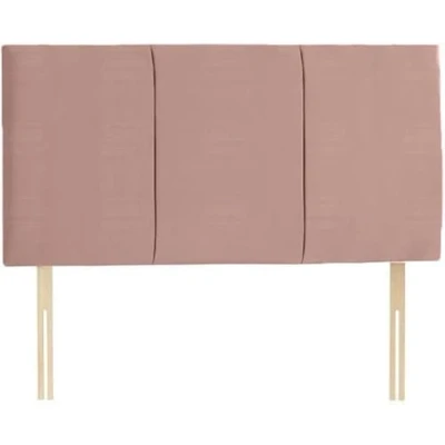 Image of Gallop Sleep Alton Plush Velvet Headboard for Divan Bed Bedroom Furniture (Small Double 4 FEET, Height 20 INCHES, Pink)