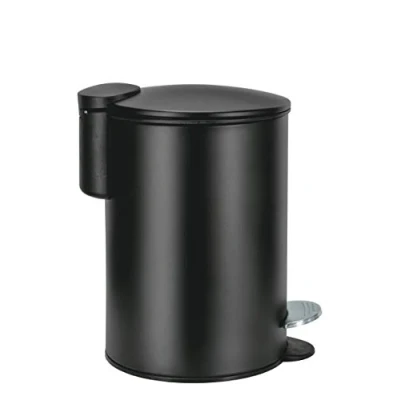 Image of Kleine Wolke Cosmetic bin, Stainless Steel, Black, Eimer 3 L