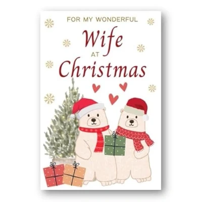 Image of Second Ave Wife Polar Bear Christmas Xmas Holiday Festive Greetings Card