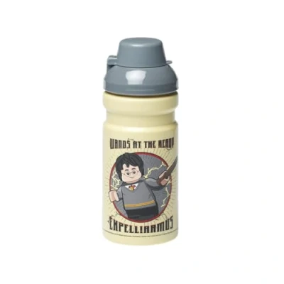 Image of LEGO Harry Potter Hogwarts Drinking Bottle 390 ml, Durable PP/Silicone Fun and Practical Kids Water with Covered Spout, Sports
