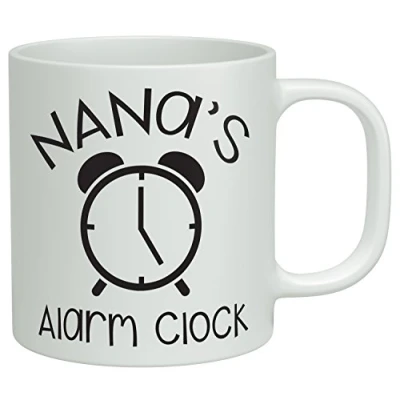 Image of Shopagift Nana&#039;s Alarm Clock White 10oz Novelty Gift Mug Cup