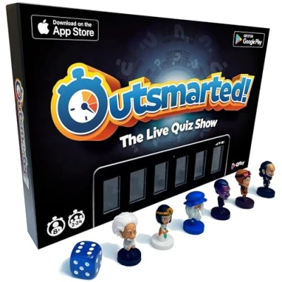 Image of Outsmarted The Live Quiz Show Board Game Kids, Teens &amp; Adults Ultimate Family Night Age 8+ Perfect for 2 24 Players 10,000+ Multimedia Questions 2024 Edition