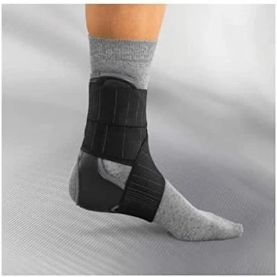 Image of Push Med Large Aequi Left Ankle Brace, 34 40 cm, Stabilises Sprains &amp; Strains, Inhibition of Inversion Eversion, One Sided Rigid Medial Support, Allows Plantar Dorsiflexion Movement