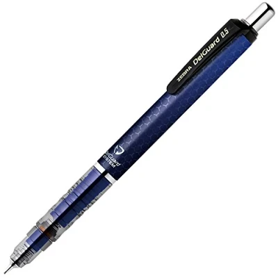 Image of Zebra Mechanical Pencil DelGuard 0.5mm, Honeycomb Blue Body (P MA85 HBL)