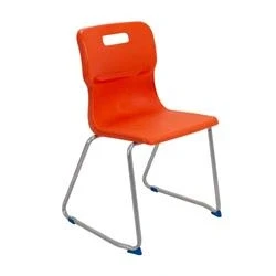 Image of Titan Skid Base Chair Size 6 460mm Seat Height Orange T26 O