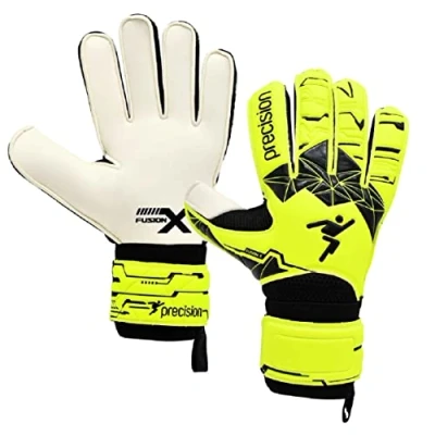 Image of Precision Junior Fusion X Flat Cut Essential GoalKeeper Gloves (7)