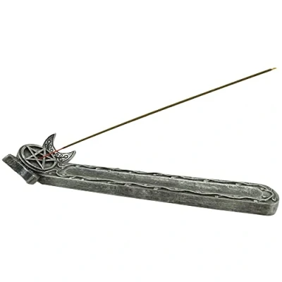Image of Nemesis Now Twilight Triple Moon Incense Burner, Grey, 27.3cm
