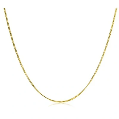 Image of Orovi Necklace for Women Yellow Gold Chain 9 ct/375 Curb 45 cm