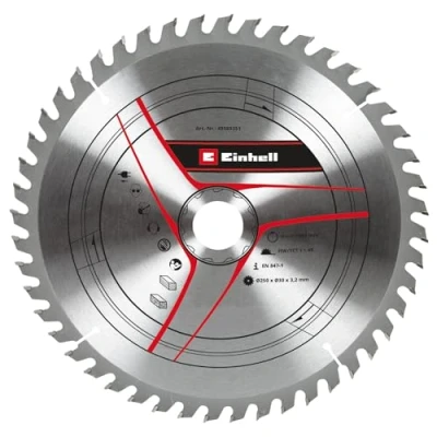 Image of kwb by Einhell 49589351 HM Saw Blade (Diameter 250 x 30 mm, 48 Teeth, Suitable for Various Table saws, Pull Cap mitre saws and saws).