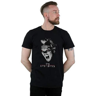 Image of Absolute Cult The Lost Boys Men&#039;s David Snarl Mono T Shirt Black Large