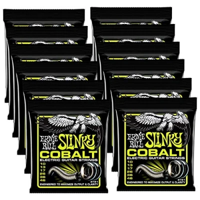 Image of 12 PACK Ernie Ball Cobalt P02721 Regular Slinky Electric Guitar Strings