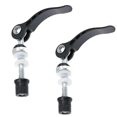 Image of LSHEQYI Seatpost Clamp,2 Pcs Aluminum Alloy Bicycle Quick Release Seat Post Clamp Skewer Bolt Tool for Cycling