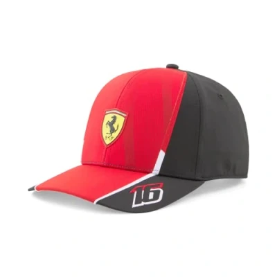 Image of Scuderia Ferrari 2023 Charles Leclerc Cap Unisex Red Size: One Size