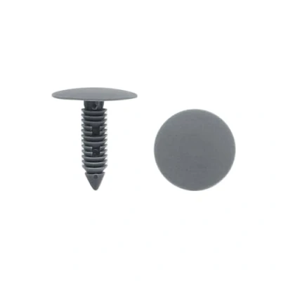 Image of sourcingmap 100pcs Gray Plastic Push Type Fasteners Clip Rivet 8mm Hole Dia for Car Truck