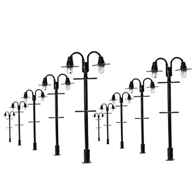 Image of L310 10pcs model Railway Lamppost lamp HO N 5.5cm 12v outdoor lights buliding kit street light