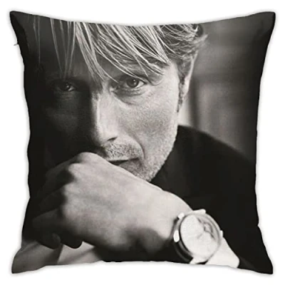 Image of Mads Mikkelsen Pillow Covers Cases Indoor Outdoor xcm() 45cm X