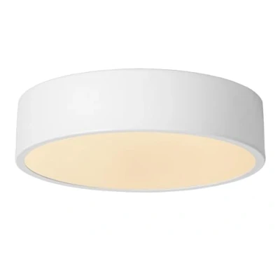 Image of LUCIDE Unar Modern Flush Ceiling Light Ø20cm LED Dim. 1x12W 2700K 3 StepDim White