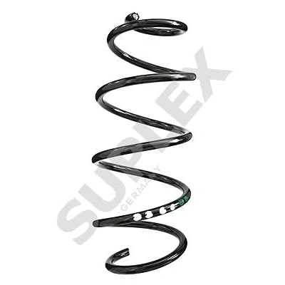 Image of 6R0411105, 6R0411105A Coil spring SUPLEX 39336 Front Axle with constant wire diameter white (4x), green (2x) SEAT: Ibiza 4