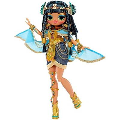 Image of LOL Surprise OMG Fierce Limited Edition Premium Collector Doll CLEOPATRA Unbox Surprises Including Fabulous Outfit and Fashion Accessories Features Packaging Great for Kids Ages 4+