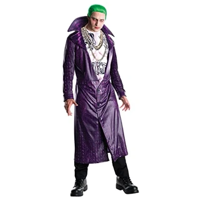 Image of Rubie&#039;s 820116XL000 Ru820116xl SUICIDE SQUAD Adult Fancy Dress, Mens, Solid, Gold, XL