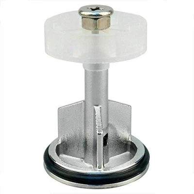 Image of ABRUS® Heavy Duty Chrome Plated 40mm Pop Up Basin Waste Sink Push Button Click Clack Plug Slotted Bathroom