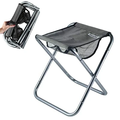 Image of Hodeacc Small Portable Folding Stool,Mini Outdoor Camping Chairs,Collapsible Camp Stool Lightweight for Camping,Fishing,Picnic,Travel and Hiking