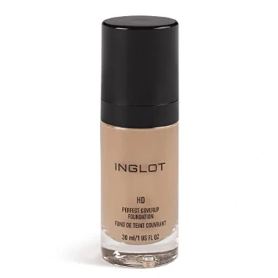 Image of Inglot HD Perfect Coverup Foundation, for a Long Lasting Effect with Pigments, Hypoallergenic, Natural, Flawless Look, White Truffle Extract, 30 ml: 82